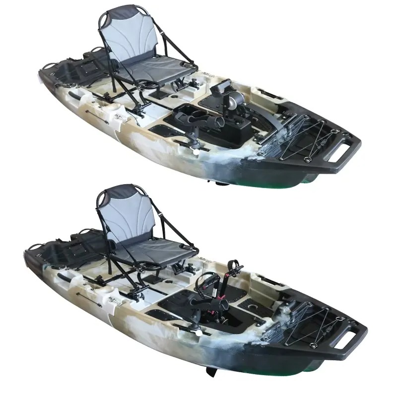8ft Modular Single Seat Fin Pe - Fishing Kayak Pedal Drive 评论和价格