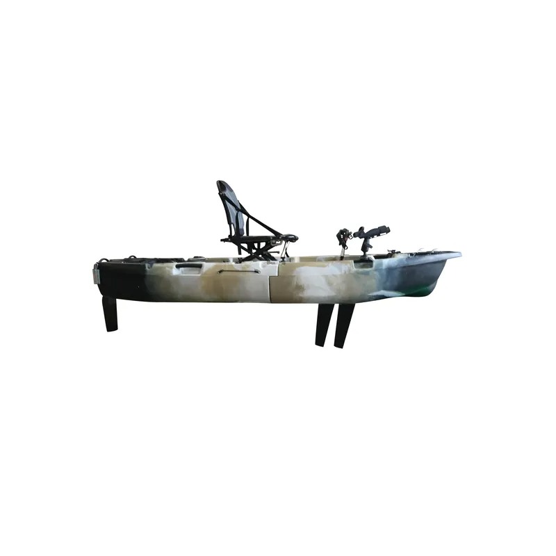 8ft Modular Single Seat Fin Pe - Fishing Kayak Pedal Drive 评论和价格