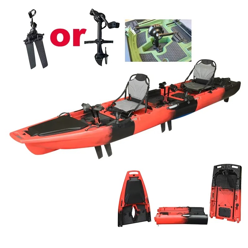 Hot Sale 14FT 2-Person Double  - Fishing Kayak Sit On Top 评论和价格