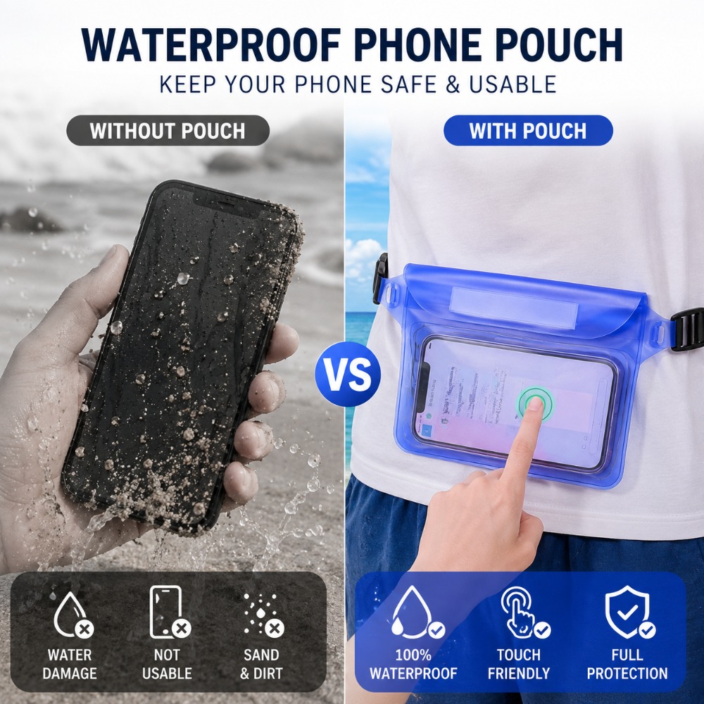 Adjustable Waist Waterproof Po - Fishing Kayak Storage Bag 评论和价格