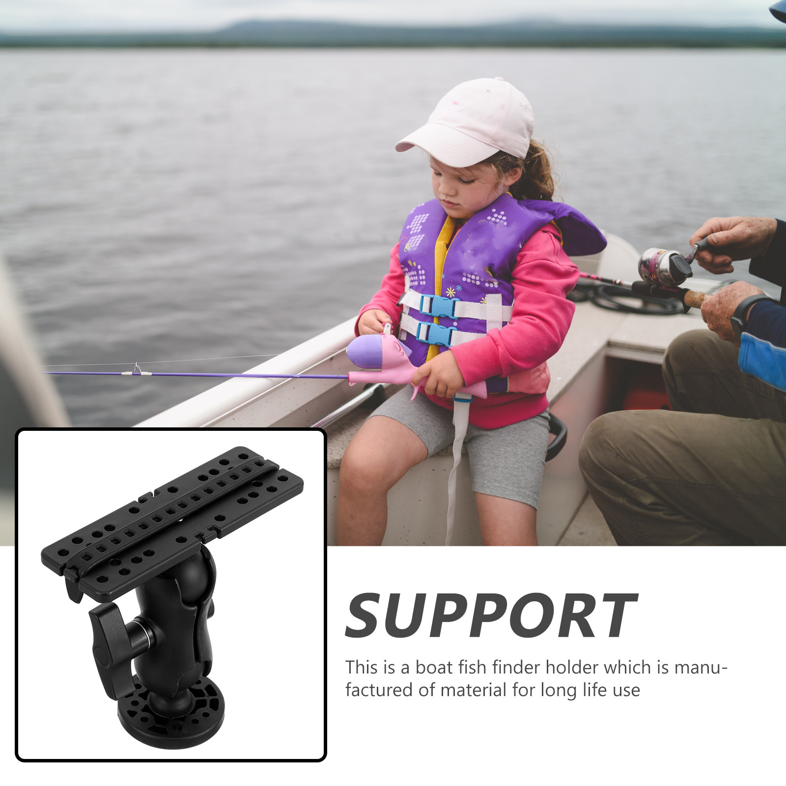 Robust Fish Finder Holder Moun - Fishing Kayak Fish Finder Mount 评论和价格