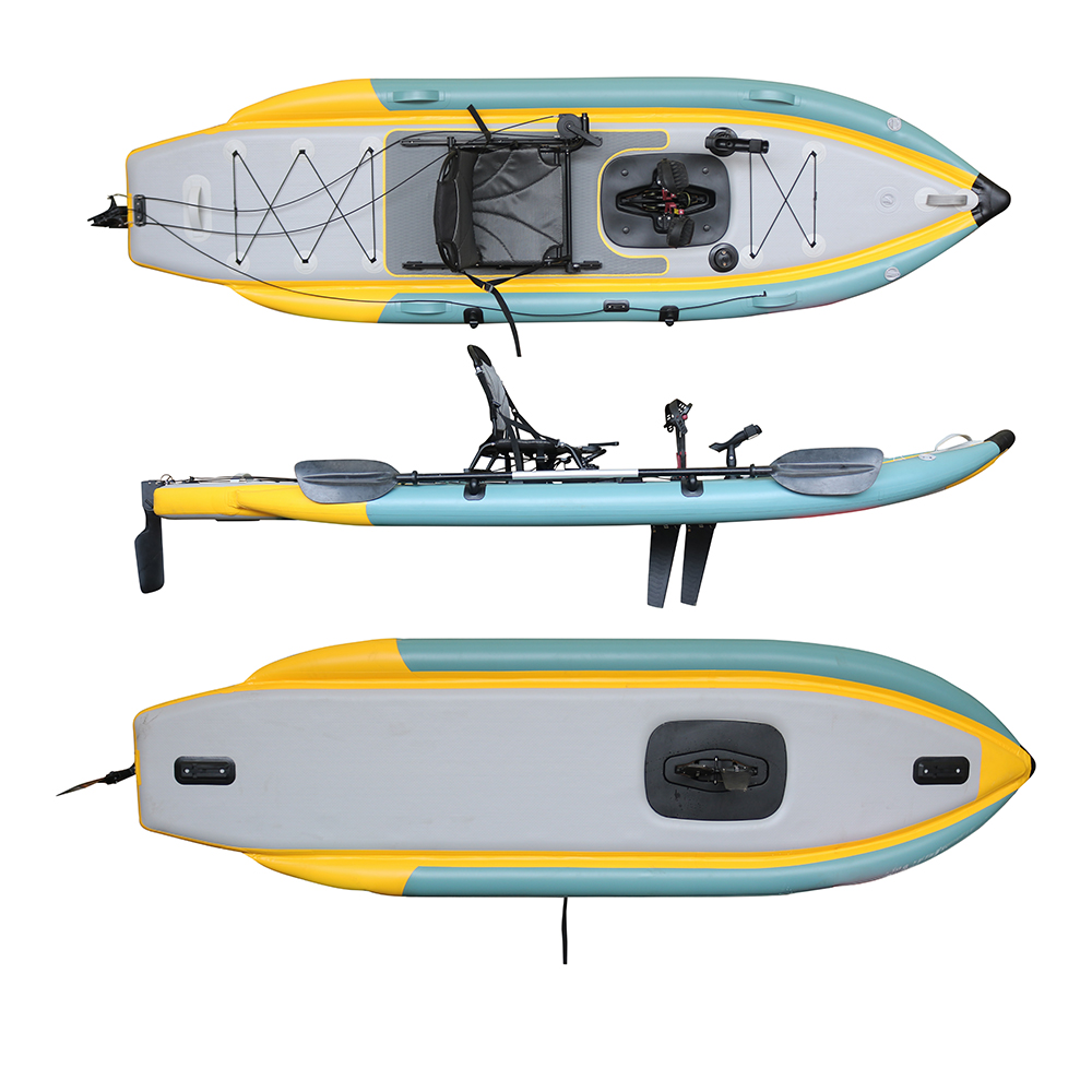 Pedal Propulsion Foldable Infl - Fishing Kayak Sit On Top 评论和价格