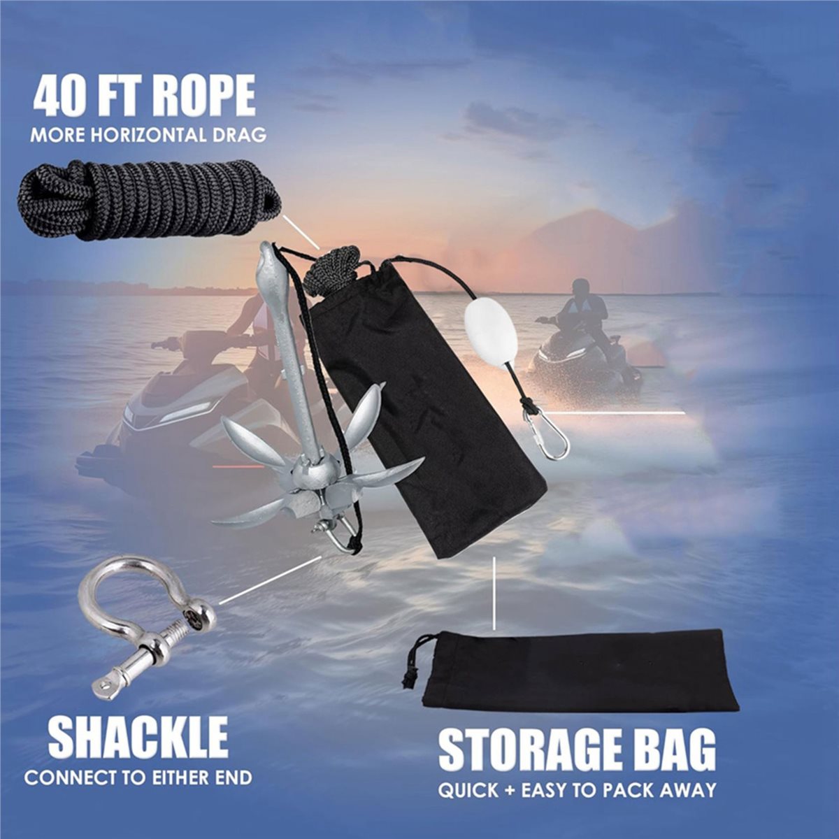 Big Discount Kayak Anchor, 3.5 - Fishing Kayak Anchor 评论和价格